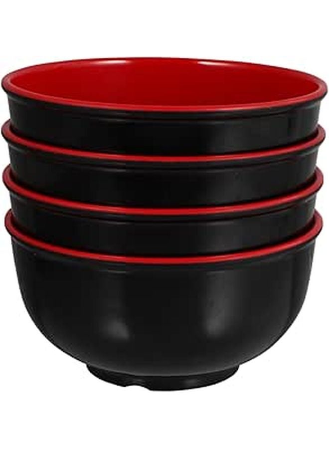 4Pcs Lightweight Ramen Bowls for Noodles Soup Salad Rice and Fruit Serving - Image 1
