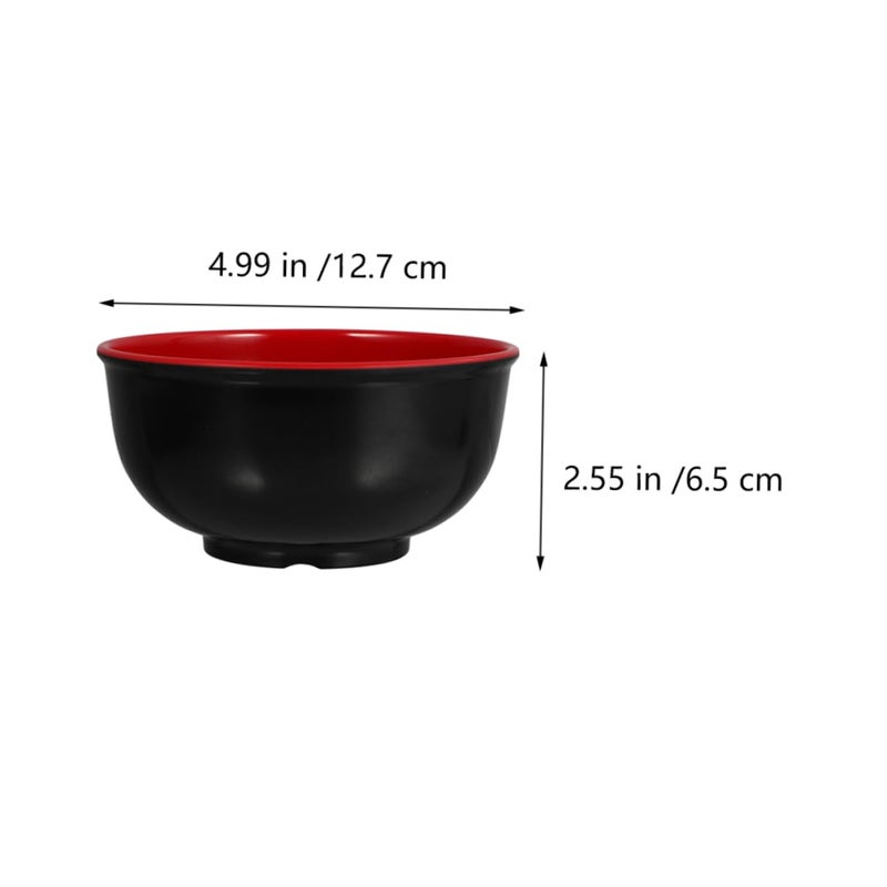 4Pcs Lightweight Ramen Bowls for Noodles Soup Salad Rice and Fruit Serving - Image 3