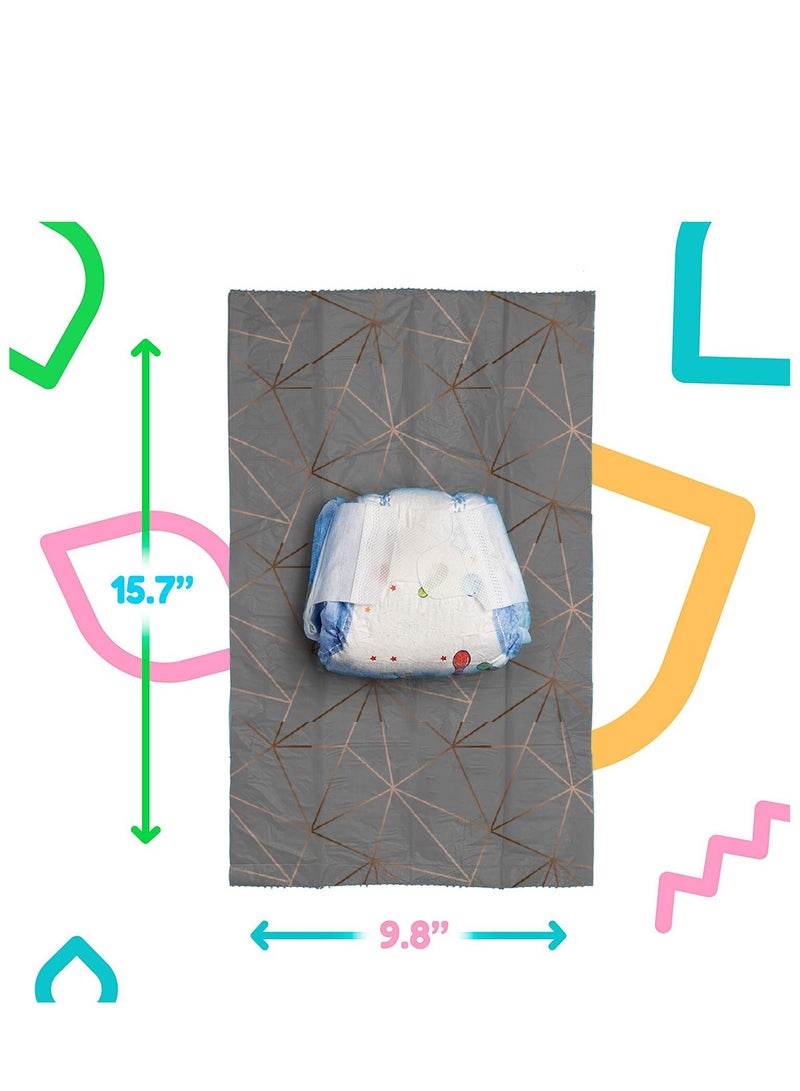 LuQu Diaper Bag Dispenser Refills Disposable Unscented Waste Bags Pack of 5 - Image 3