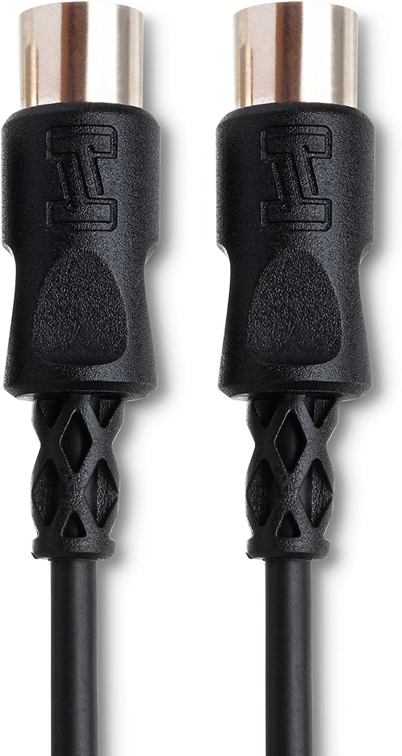 Hosa MID-303BK MIDI Cable, 5-pin DIN to Same, 3 Feet - Image 2