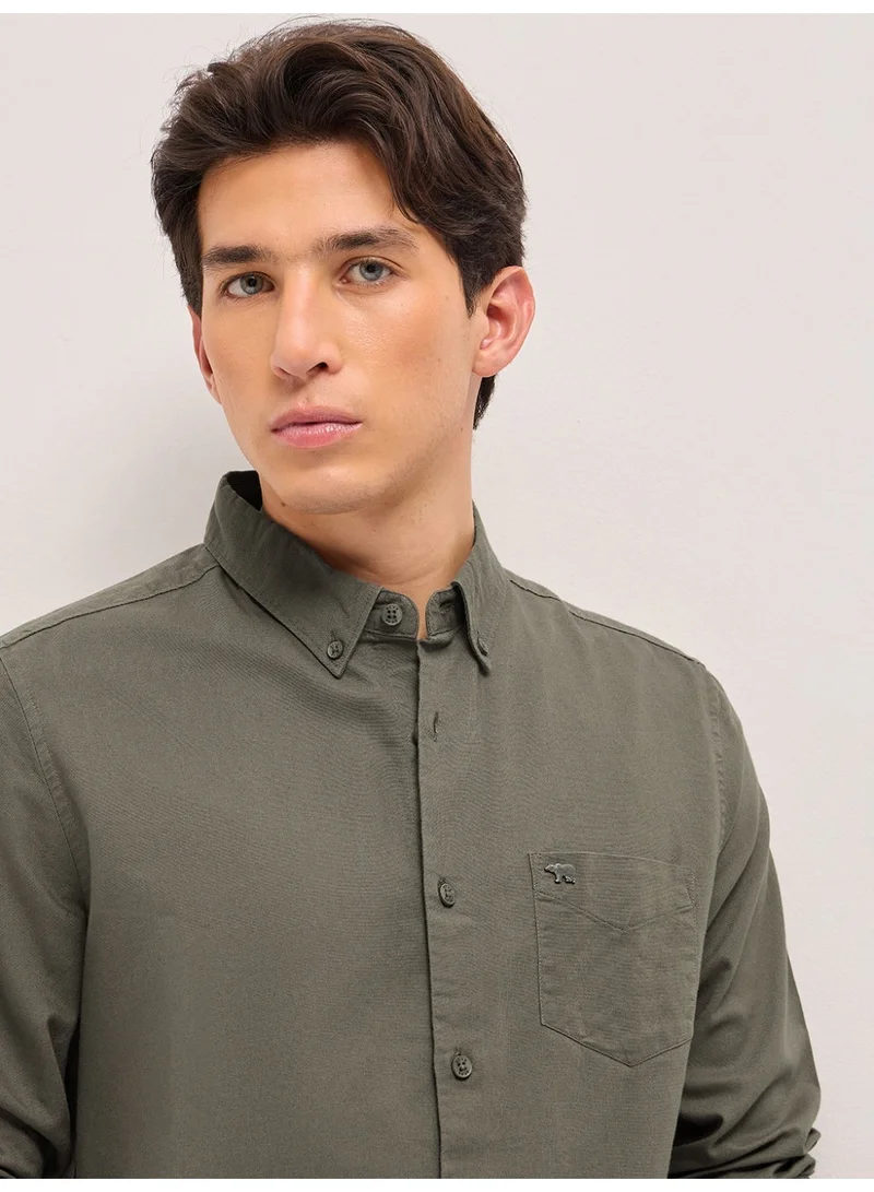 The Bear House  Men’s Long Sleeve Shirt – Classic, Comfortable and Stylish Essential for Work, Travel or Casual Outings for Men | Best Price UAE