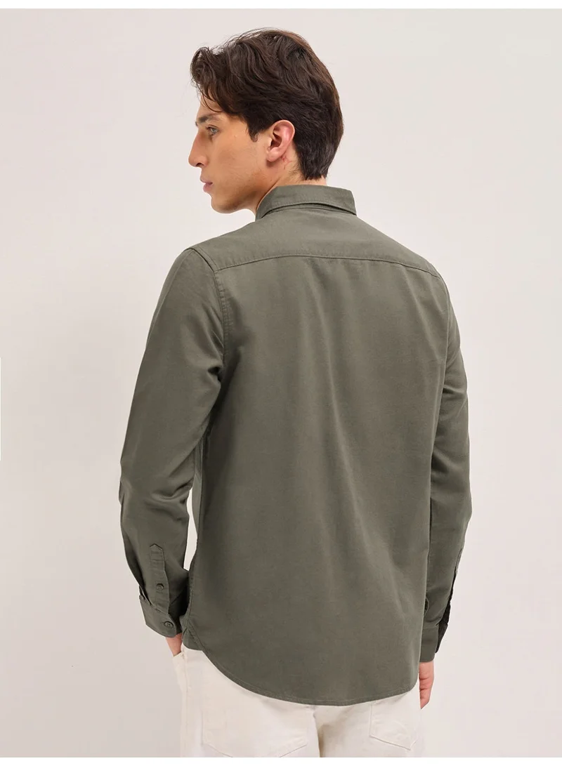 The Bear House  Men’s Long Sleeve Shirt – Classic, Comfortable and Stylish Essential for Work, Travel or Casual Outings for Men | Best Price UAE