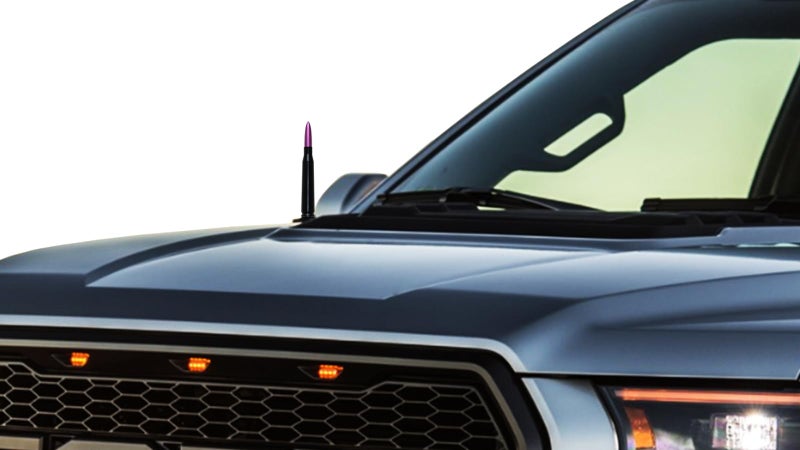 VIGOLU 50 Cal Bullet Antenna Replacement Ford F150 F250 F350 Dodge Ram 1500 2500 Jeep Wrangler Toyota Tundra(Purple) - Image 3