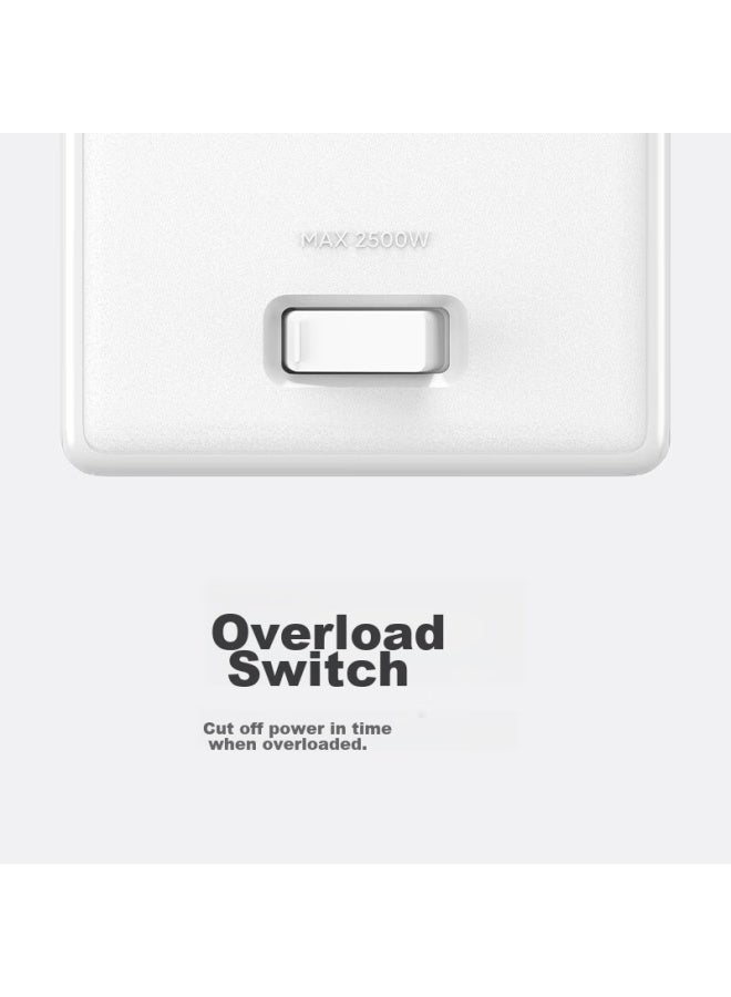 M I Xiaomi Mijia Cube Converter/wired Usb Socket/power Strip/extension Cord/3-outlet Power Strip, 1.5 Meters Long - Image 4