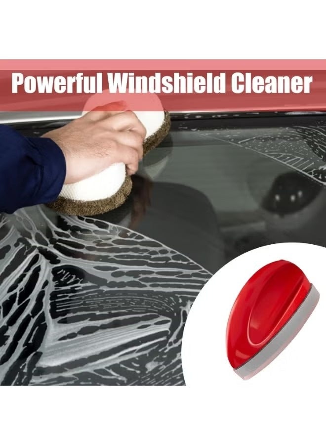 Multi-Purpose Automotive Glass Cleaner Brush – Oil Film Removal Tool with Reusable Foam Spray Bottle and Anti-Fog Cleaning Pad for Clear Car Windows - Image 2