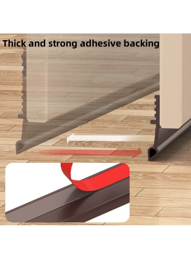MLADEN Door Draft Stopper, 1m Length Under Door Seal Strip, Door Bottom Draft Blocker Dust and Noise Insulation, Door Sweep for Exterior & Interior Doors,Weather Stripping Draft Guard Insulator - Image 4