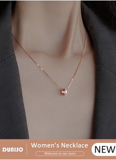 DUNISO 925 Pure Silver Necklace, Fashion Dainty Necklace, Jewelry Hypoallergenic Necklace,  Ideal Gift for Women, Girls, Valentines, Mother's Day, Birthday Gifts  - Image 1