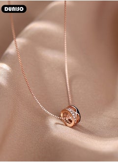 DUNISO 925 Pure Silver Necklace, Fashion Dainty Necklace, Jewelry Hypoallergenic Necklace,  Ideal Gift for Women, Girls, Valentines, Mother's Day, Birthday Gifts  - Image 3