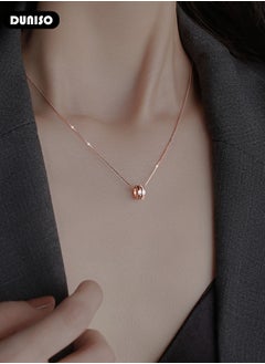 DUNISO 925 Pure Silver Necklace, Fashion Dainty Necklace, Jewelry Hypoallergenic Necklace,  Ideal Gift for Women, Girls, Valentines, Mother's Day, Birthday Gifts  - Image 5