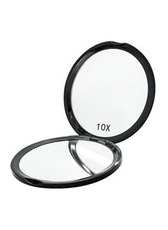 LENND Handheld Travel Makeup Mirror with Powerful 10x Magnification and 1x True View Mirror for Travel  - Image 1