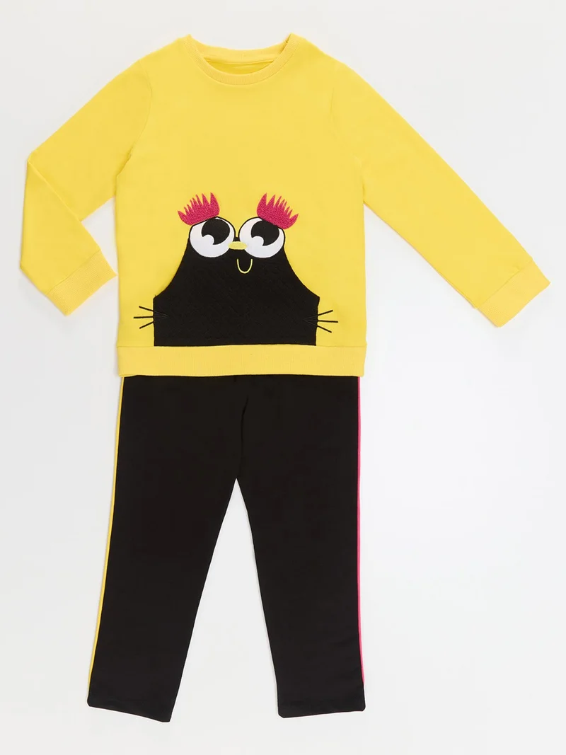 Denokids Eyebrow Girl Tracksuit