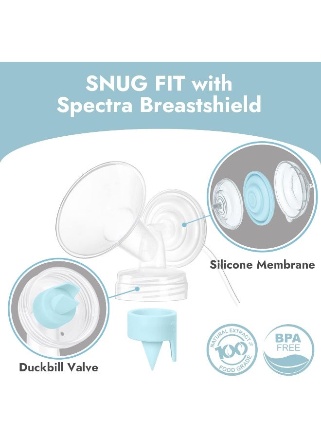 Papablic Duckbill Valves and Silicone Membrane Compatible with Spectra S1, S2 and 9 Plus Breastpumps - Image 3