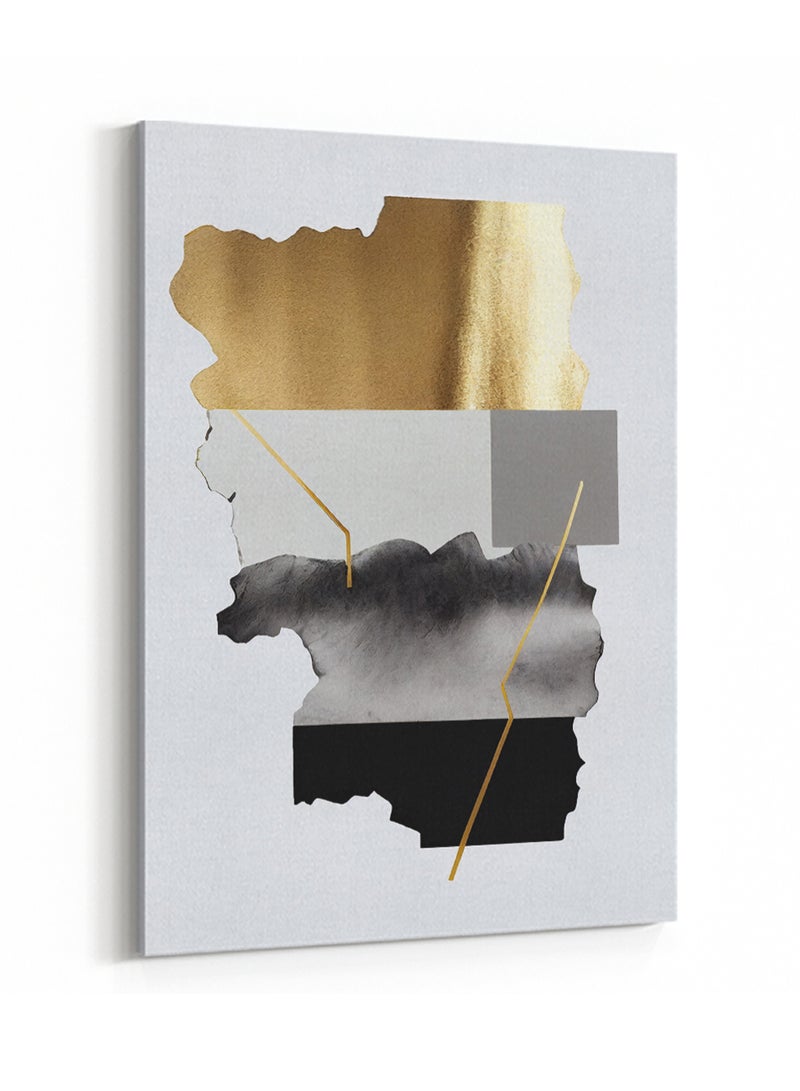 LOWHA Canvas Wall Art Stretched Over Wooden Frame with Abstract Painting - Image 4