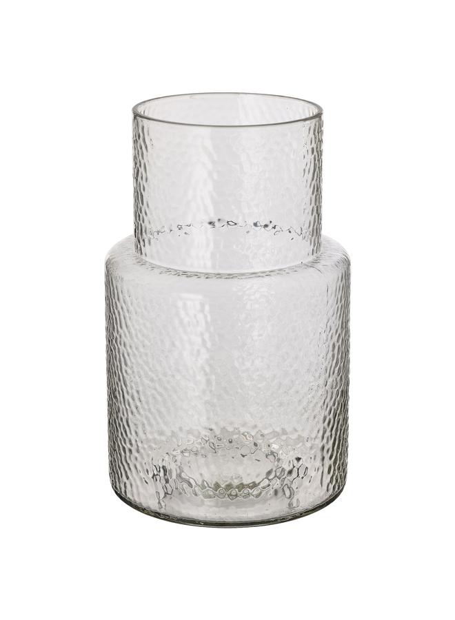 erorex Vase, Clear Glass/Patterned, 26 Cm - Image 1