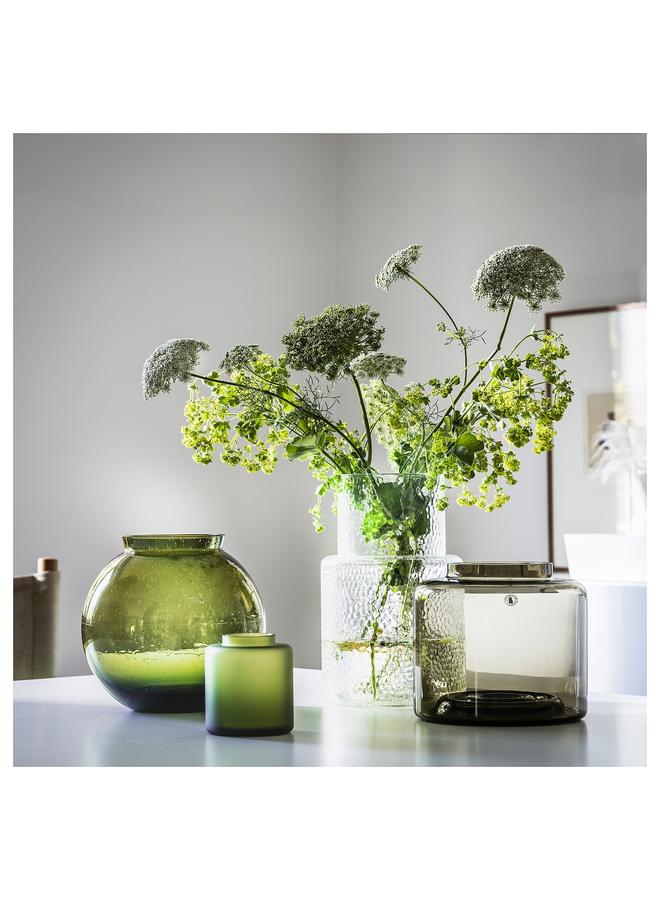 erorex Vase, Clear Glass/Patterned, 26 Cm - Image 5