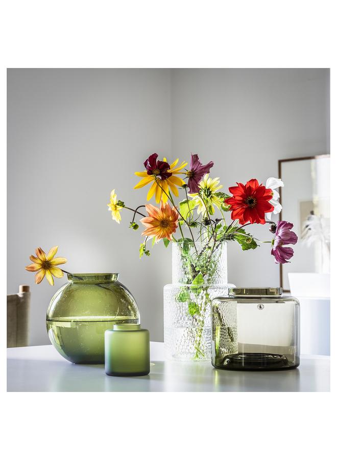 erorex Vase, Clear Glass/Patterned, 26 Cm - Image 4