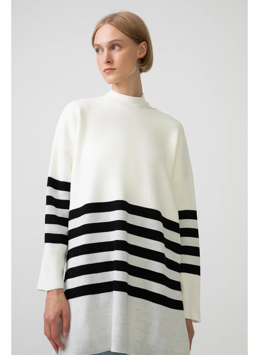 Touche Striped Knitwear Tunic