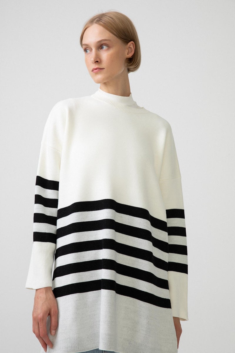 Touche Striped Knitwear Tunic  - Image 2