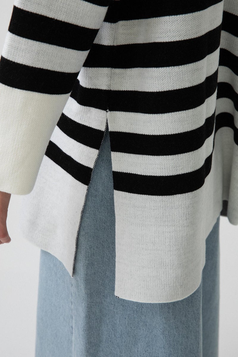 Touche Striped Knitwear Tunic  - Image 4