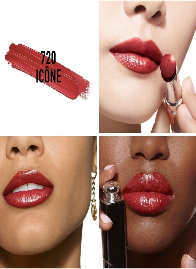 Dior Addict DIOR Addict Shine Lipstick - #720 Dior Icone (3.2g) Hydrating High-Shine Brown Red Lipstick  - Image 2