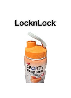 LOCK & LOCK LocknLock 500ml Color Sports Handy Bottle - Orange, Collapsible, Lightweight, with Wrist Strap and Quick-Access Top  - Image 2