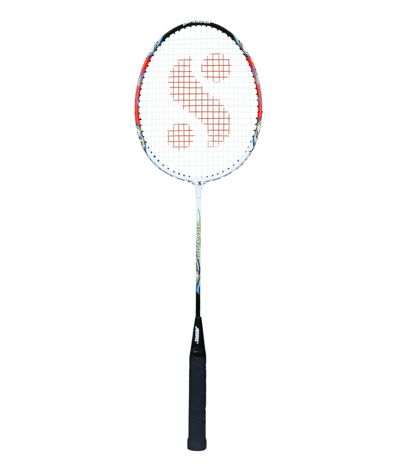 Silvers Silver's Aluminium Defender Badminton Racket with Full Cover(Red/White) - Image 2
