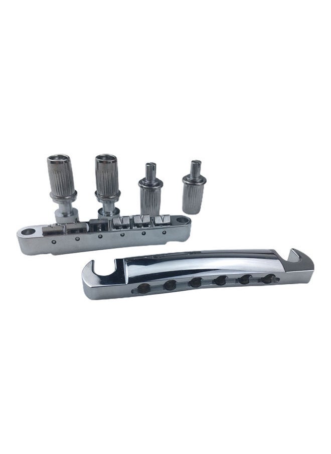 NIBEMINENT - LP Upper And Lower Split Fixed Bridge Harp Code 6 Pull String Board Electric Guitar - Image 1