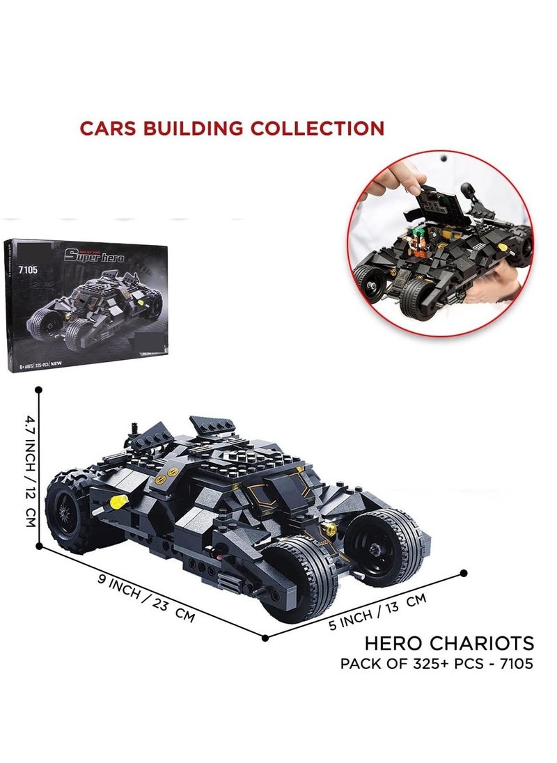 FUSIONPULSE FUSIONPULSE  Batman Batmobile Tumbler Building Block Brick Superhero car 325 Pcs Educational Construction Learning Brick Toy for Kids.  - Image 5