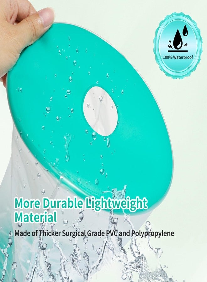 SUPERNIGHT Adult Waterproof Knee Cast Cover for Shower, Knee Surgery Cast Protector Shower Cover, Watertight Reusable Cast Protector for Knee/Leg Surgeries, Wound Bandage, Green - Image 3