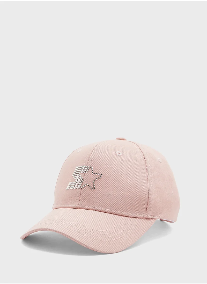 ستارتر Embellished Buckled Strap Clouser Cap