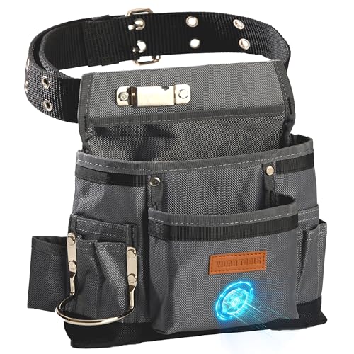 VIDAR TOOLS Small Tool Belt PouchesTool Belts for menmagnetic tool belt11PocketsElectrician ConstructionCarpentryHeavy Duty nylon belt with metal buckle1680D Oxford - Image 1