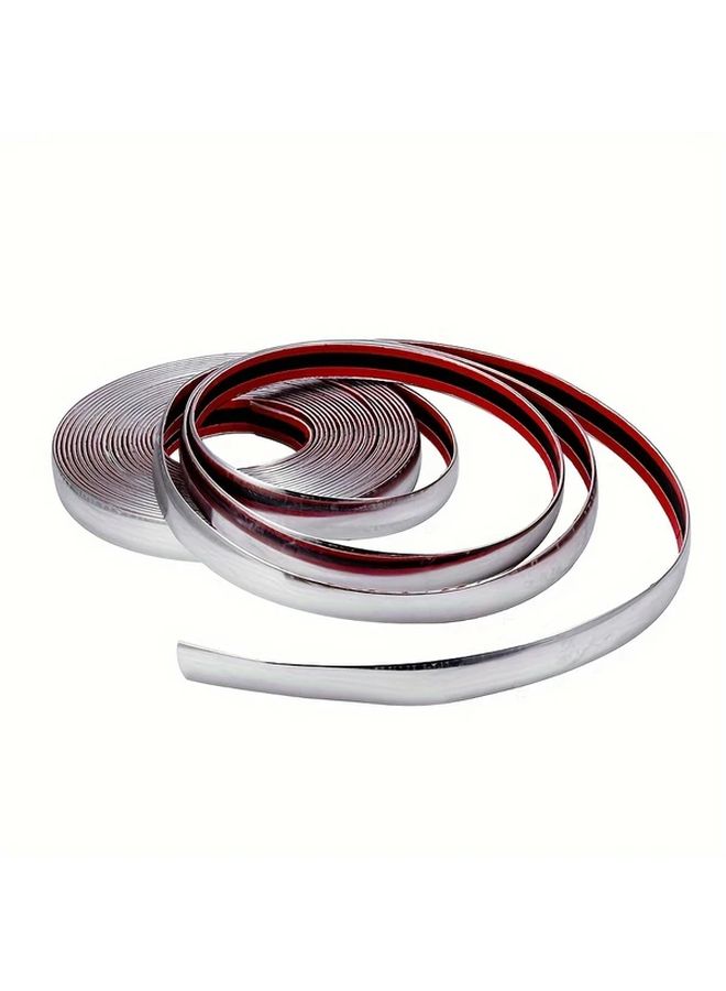 شريط زخرفة كروم للسيارة 3م × 20مم من PVC متين وسهل التركيب لحماية الشباك والنافذة والمصد - Image 5