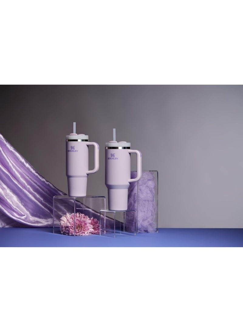 STANLEY Quencher H2.0 FlowState Stainless Steel Vacuum Insulated Tumbler with Lid and Straw for Water, Iced Tea or Coffee (Orchid Soft Matte, 40 oz) - Image 3