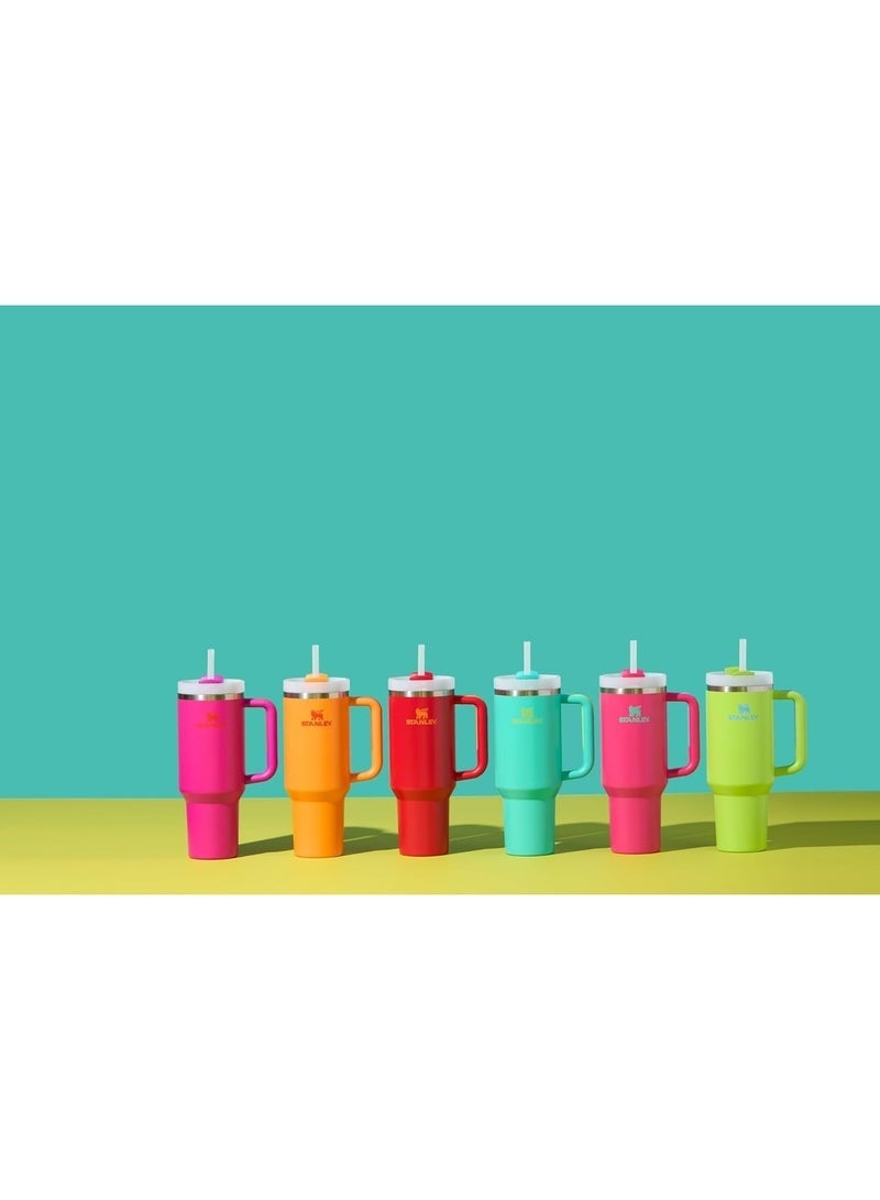 STANLEY Quencher H2.0 FlowState Stainless Steel Vacuum Insulated Tumbler with Lid and Straw for Water, Iced Tea or Coffee (Orchid Soft Matte, 40 oz) - Image 4