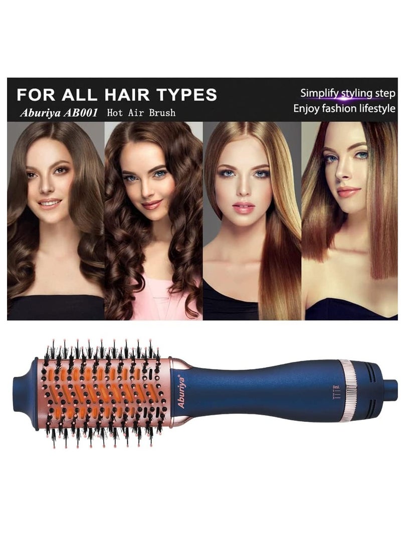 Aburiya AB-001 1300W Hot Air Styler Brush 4 in 1 Hair Dryer and Styler Volumizer Hair Straightener Curler Brush Hair Styler For Women - Image 3