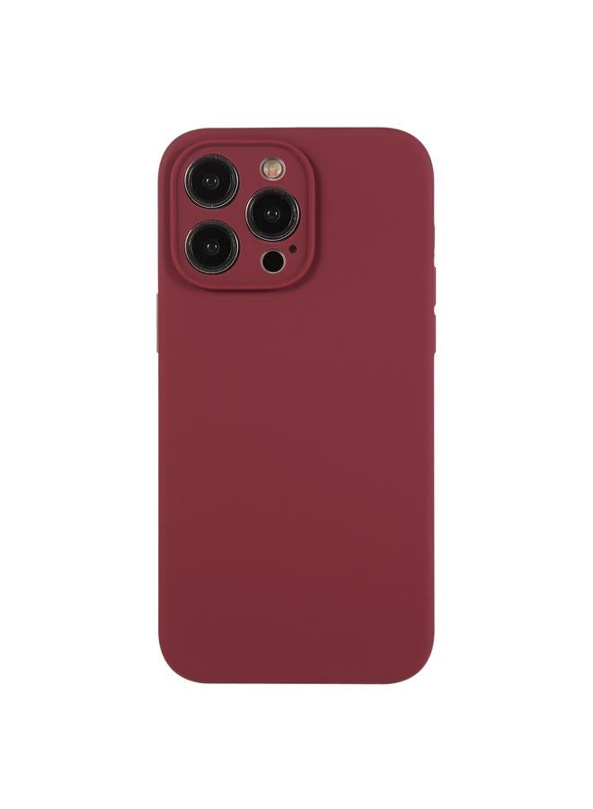 اس-توب جراب لهاتف iPhone 12 Pro Max مصنوع من السيليكون السائل بلون نقي ومسام دقيقة - Image 1