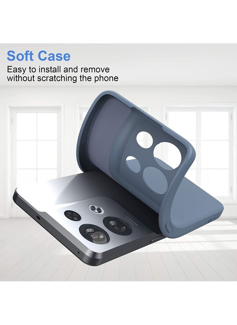 Generic - Compatible with Oppo Reno8 Pro 5G Case, Silicone Shockproof Phone Case with [Soft Anti-Scratch Microfiber Lining] for OPPO Reno 8 Pro 5G 2022 - Image 1