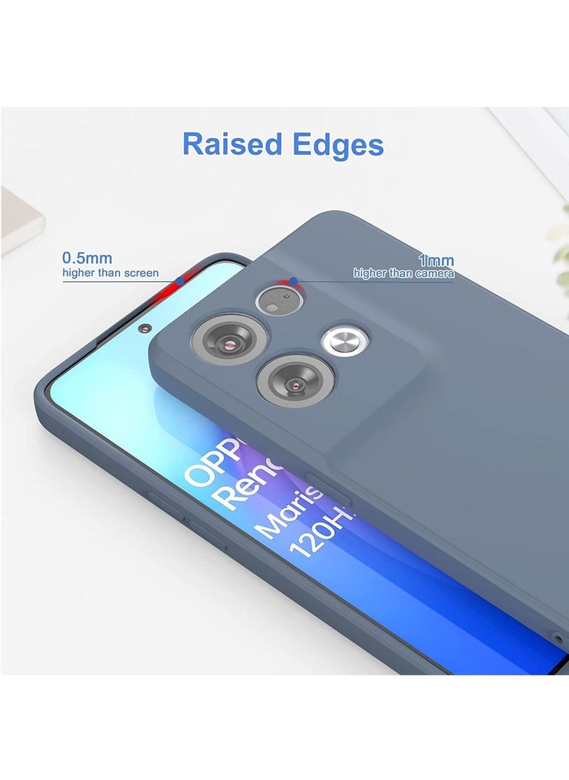 Generic - Compatible with Oppo Reno8 Pro 5G Case, Silicone Shockproof Phone Case with [Soft Anti-Scratch Microfiber Lining] for OPPO Reno 8 Pro 5G 2022 - Image 1