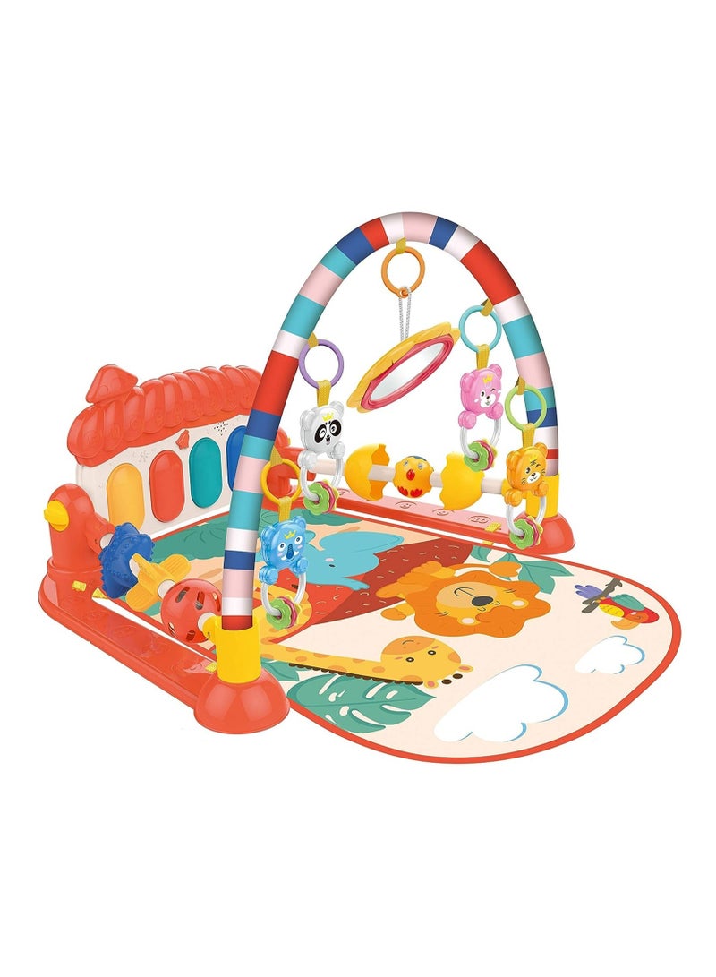 ليمرا بساط محمول وخفيف الوزن وناعم ومريح ومزود بموسيقى وإضاءة للأطفال - Image 1