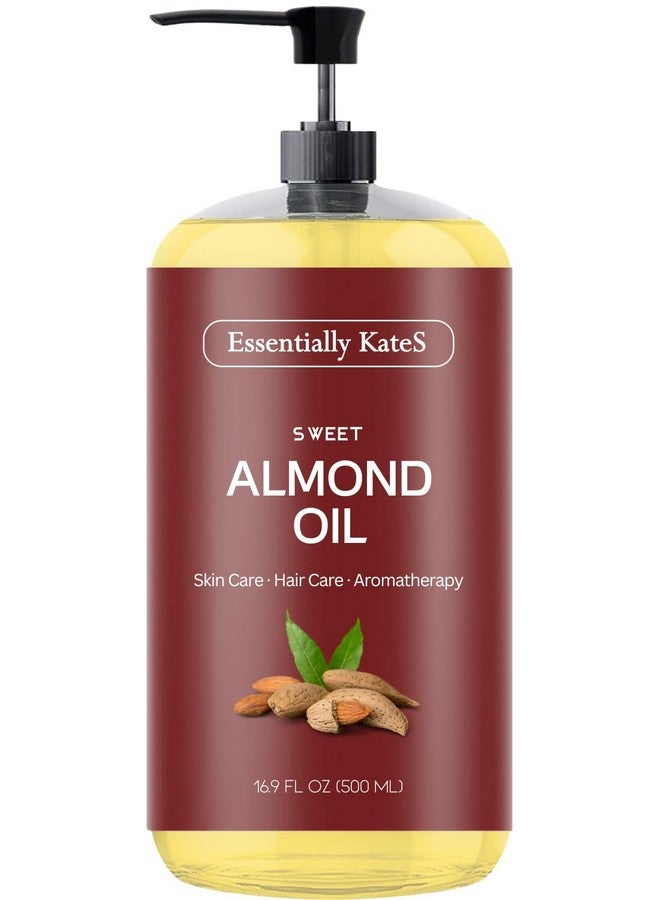 Essentially KateS Sweet Almond Oil 16.9 oz - 100% Pure and Natural and Cold Pressed - Image 1