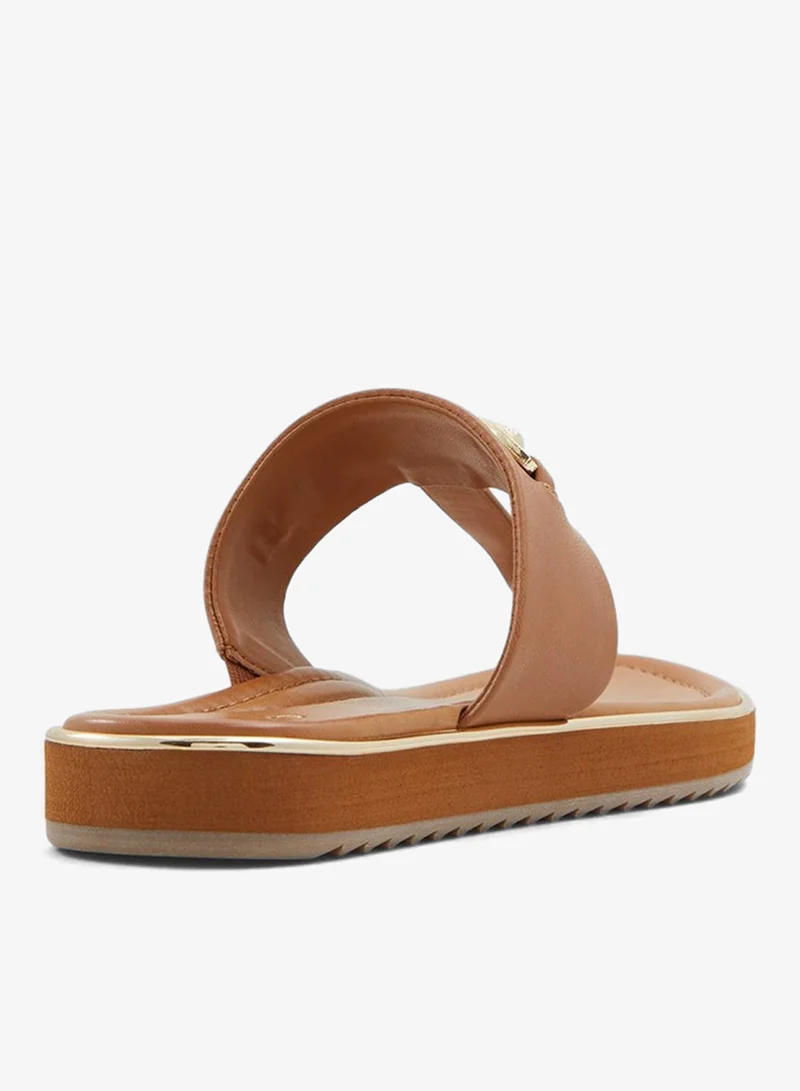 الدو DEVERENA Metal Accent Flatform Sandals