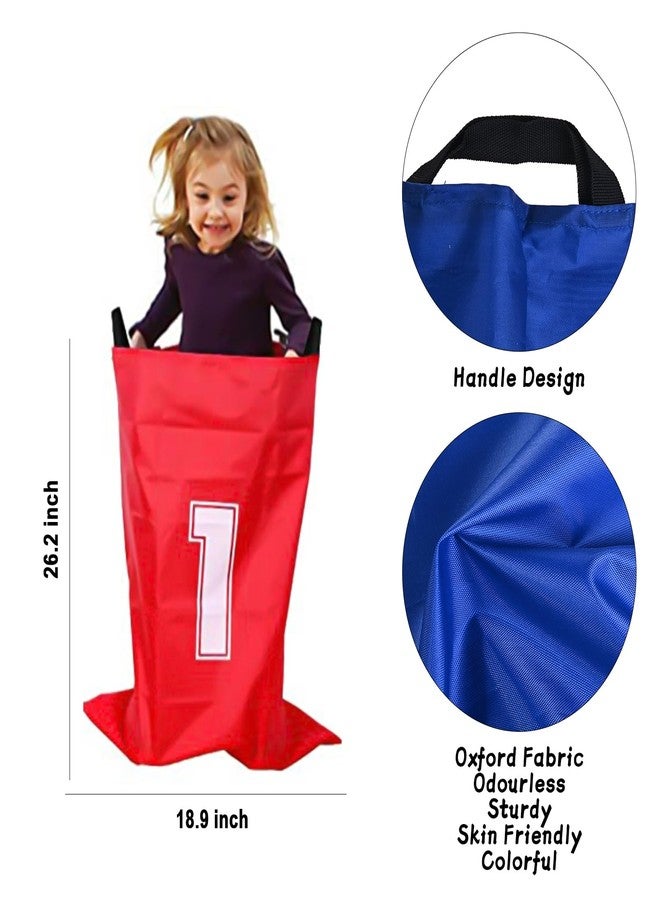GOLDGE 28 Piece Outdoor Games Kit for Kids, Includes Potato Sack Race Bags, Bean Bag Toss, 3 Legged Race Bands, Egg Spoon Relay, for Easter & Birthday Parties (Potato Sack Race Bags) - Image 3