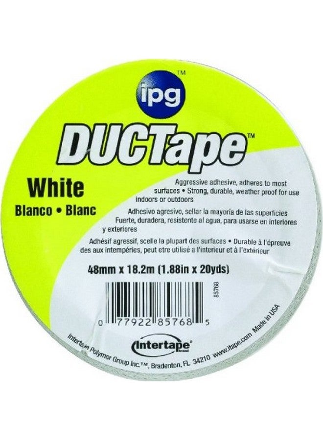 IPG 6720WHT JobSite DUCTape, Colored Duct Tape, 1.88" x 20 yd, White (Single Roll) - Image 2