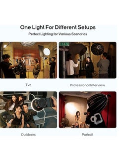 Zhiyun ZHIYUN CINEPEER CX100 COB LED Video Light 100W Bi-color 2700K-6500K with Diffusor and Battery CRI96+ TLCI97+  - Image 5