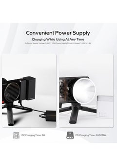 Zhiyun ZHIYUN CINEPEER CX100 COB LED Video Light 100W Bi-color 2700K-6500K with Diffusor and Battery CRI96+ TLCI97+  - Image 4