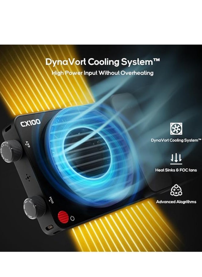 Zhiyun - ZHIYUN CINEPEER CX100 COB LED Video Light 100W Bi-color 2700K-6500K with Diffusor and Battery CRI96+ TLCI97+ - Image 1
