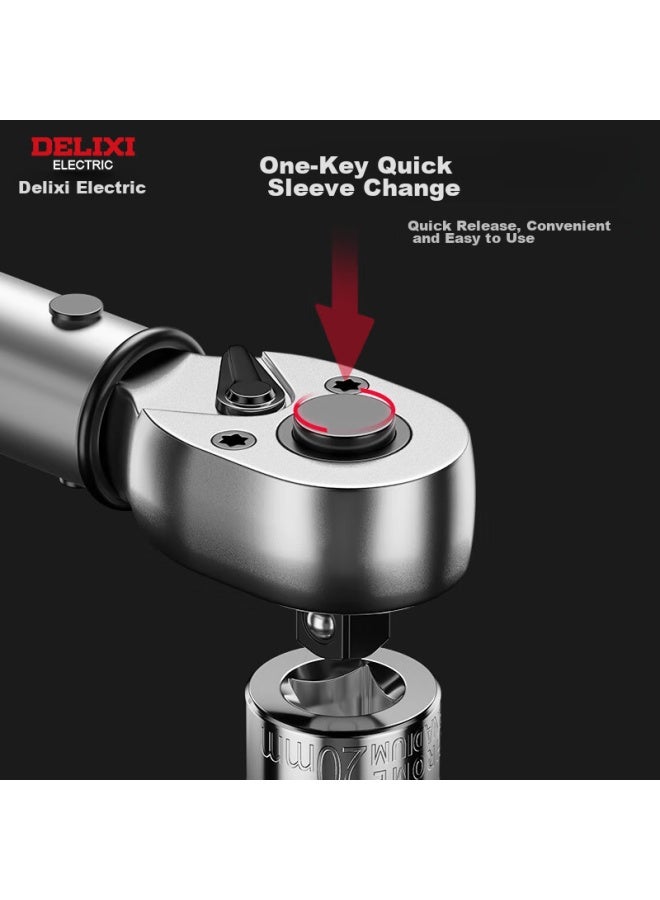 Delixi Torque Wrench, High-precision Torque Wrench, Kilogram Plate, Adjustable Spark Plug Wrench, Automotive Repair Wrench - Image 4