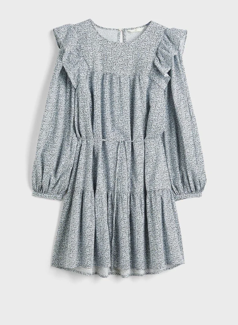 H&M Floral Ruffle Dress