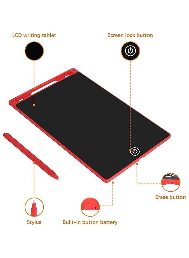 تابلت كتابة LCD مقاس8.5 إنش  ، لوحة رسم محمولة بشاشة ملونة، هدية لعبة تعليمية تعليمية للأطفال والكبار في المنزل والمدرسة والمكتب - Image 3