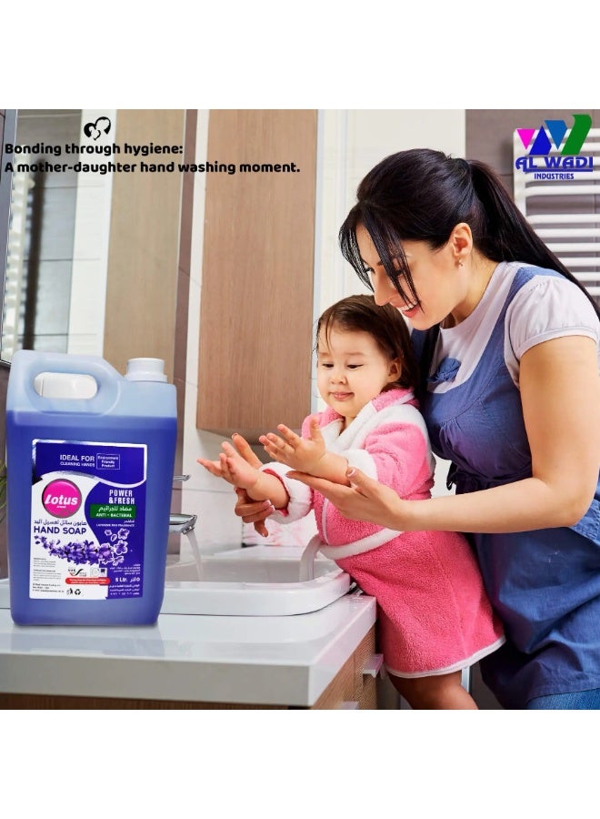 Lotus Power & Fresh Anti Bacterial Hand Wash Lavender Pine Fragrance 5 L  - Image 3